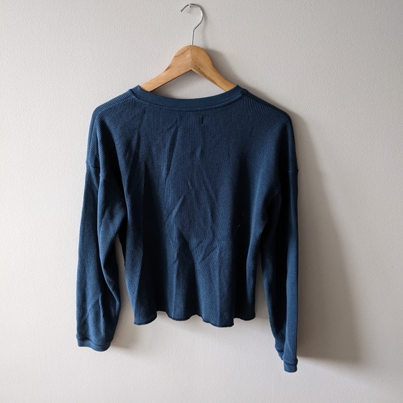 Everlane Waffle Henley Atlantic Small - Picture 3 of 6